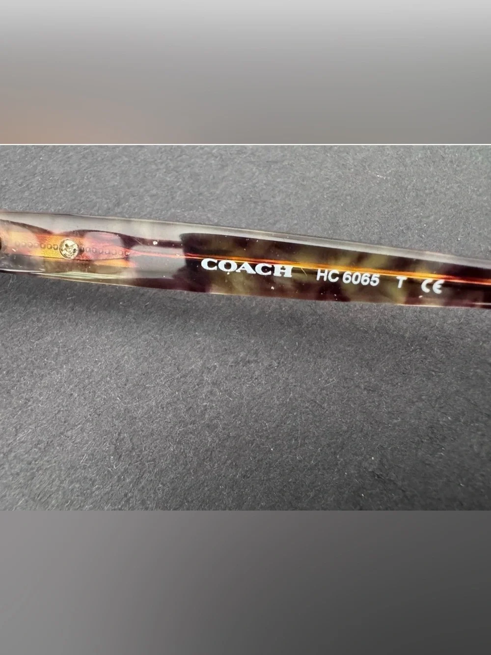 Coach HC6065 Confetti Light Brown Tortoise Eyeglass Frames 51-17-135